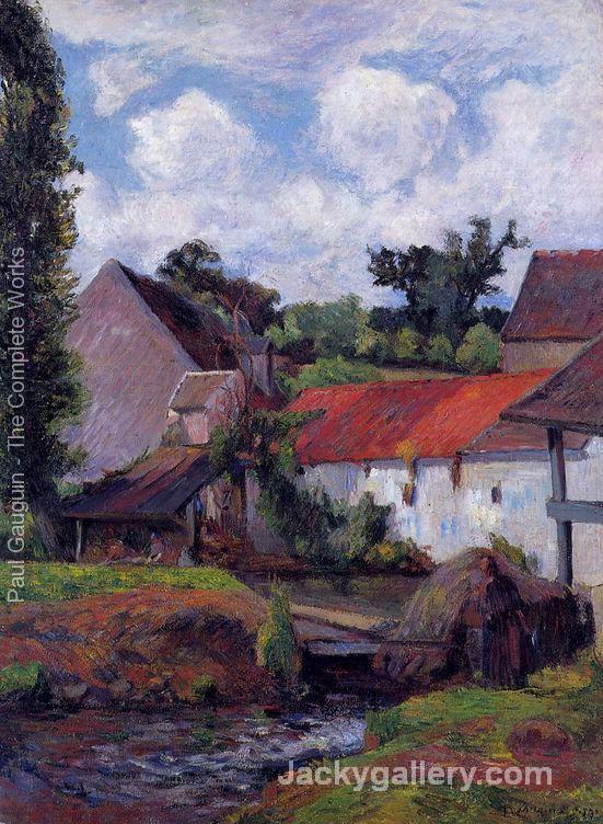 Farm In Osny by Paul Gauguin paintings reproduction